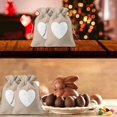 thumbnail image 5 of 24pccs Heart Pattern Bags In Jute Canvas Pockets 10*14cm, For Jewelry Boxes Wedding(white), 5 of 5