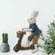 thumbnail image 4 of Figuras de animales de adorno de conejito de Pascua de primavera para escritorio, interior, hogar y oficina. azul, 4 of 6