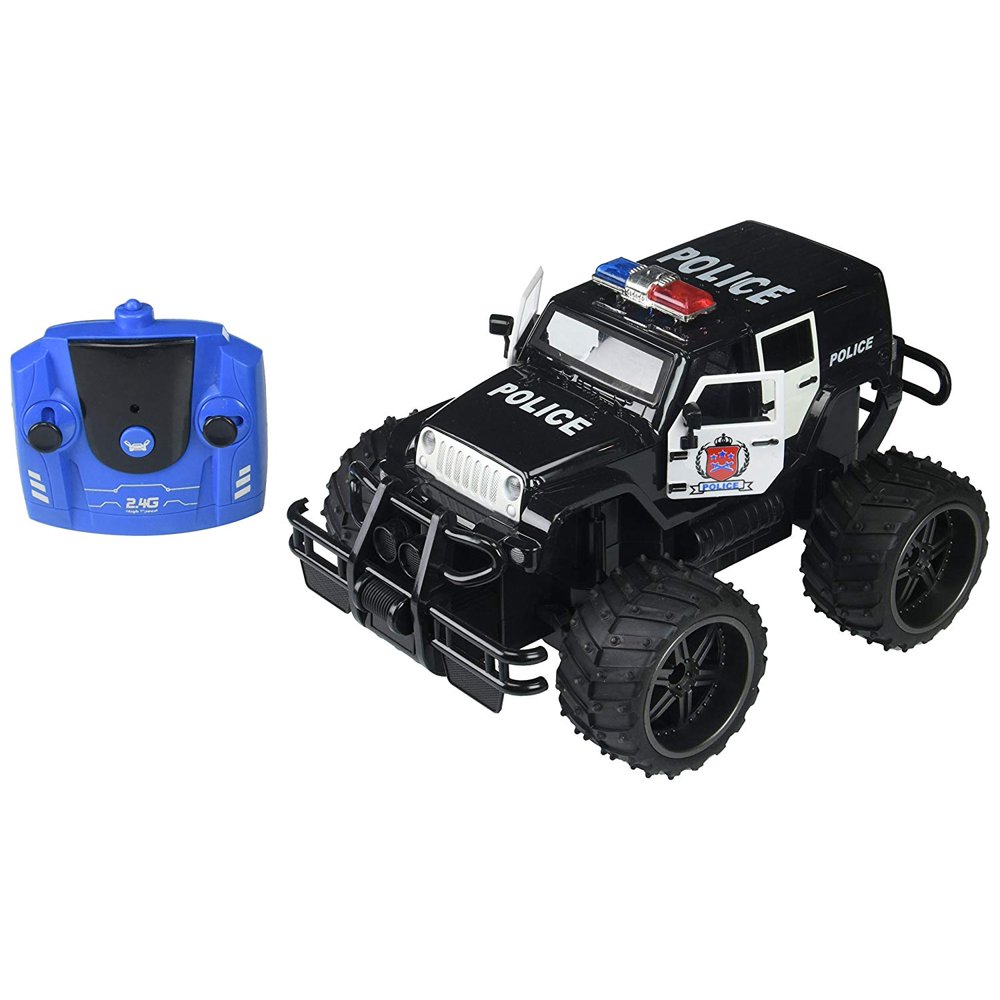 SUV Police Unit 114 Scale Battery Operated Remote Controlled 4WD 2.4