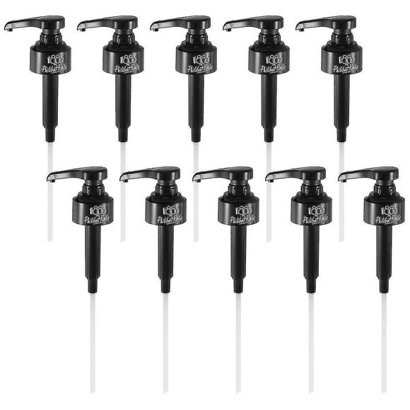 10 Pack Coffee Dispenser Syrup Pump Black Liquid Dispenser For Monin Syrup Snow Cones Flavorings