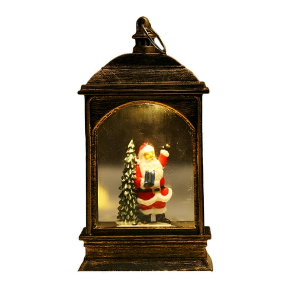 BESTSKY Snow Globe,Snow Globe Lantern,Santa Reindeer Boy Snowman Musical Decoration Gift - Style 1