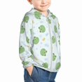 thumbnail image 2 of Kids Zip Up Hoodie for Boys Girls Toddler - Kawaii Frogs Lightweight Long Sleeve 4T Boys Girl Clothes, Sun Protection Windproof Jackets Hoodie Sweatshirt, 2 of 7