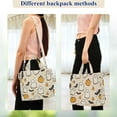 thumbnail image 4 of FORMRS Womens Corduroy Tote Bag Crossbody Shoulder Handbag with Pocket, Halloween Cute Ghosts, 4 of 7