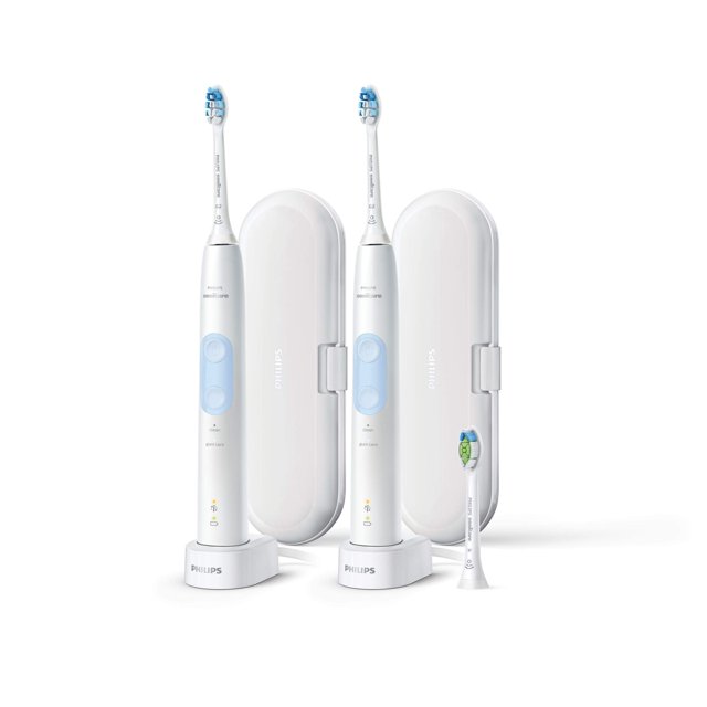Cepillo de dientes Sonicare Protective Clean con 2 mangos y 3 cabezales