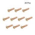 thumbnail image 4 of Unique Bargains M6x25mm Furniture Screw Hex Socket Machine Screws Fasteners Bolts Full Thread Carbon Steel 20 Pcs, 4 of 4