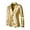 Gold, variant on Herrnalise Men's Autumn And Winter Fashion Personality Solid Color Casual Suit Jacket Gold