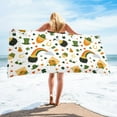 thumbnail image 2 of Guanhe Swimming Quick-drying Absorbent Bath Towels Adult Men and Women Portable Shawl Beach Towel Warm Sports Fitness Large Towel 30x60inch, 2 of 7