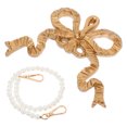 thumbnail image 6 of WEUVEB Vintage Resin Bow Wall Frame with Chain, 1 Set Decorative Home for Festive and Everyday Wall Decor, 6 of 8