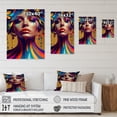 thumbnail image 4 of Designart Liquid Ink Sensual Woman Portrait VIII Canvas Wall Art, 4 of 5