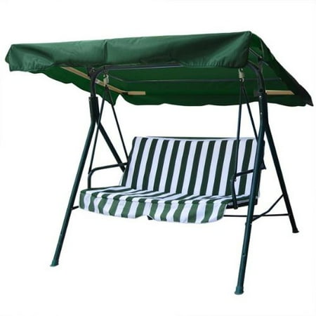 Green Color Polyester Fabric 6¼ Foot 75 x 52 Inch Outdoor Patio Swing Canopy Replacement Top Cover UV Block Sun Shade Waterproof for Porch Garden Furniture Chair,.., By Generic