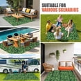 thumbnail image 4 of Green Floral Outdoor Rug for Patio/Deck/Porch, Non-Slip Large Area Rug 3 x 5 Ft, Vintage Farmhouse Flowers Vines Art Indoor Outdoor Rugs Washable Area Rugs, Reversible Camping Rug Carpet Runner, 4 of 8