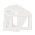 thumbnail image 1 of A3 Mount Picture Frame Mounts 10 PCS Picture Photo Mounts Frame Mats White Photo Mounts for Picture Posters Display, 1 of 5