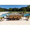 thumbnail image 7 of Laguna 9-Piece Eucalyptus Wood Outdoor Patio Furniture Dining Set W/Dining Table and 8 Dining Armchairs, 7 of 7