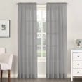 thumbnail image 6 of No. 918 Millennial Emily Solid Sheer Rod Pocket Single Curtain Panel, 6 of 7