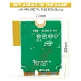 thumbnail image 2 of Killer Series for Intel AX1690i WiFi 6E Gaming Adapter Upgrade from AX411| CNVio2 M.2 WiFi Card | High-Speed 3.0 Gbps WiFi for PC | Bluetooth 5.3 Support | Supports Intel 12th+ Gen CPUs, 2 of 9