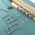 thumbnail image 4 of Uxcell 20Pack 10.04" Wall Mount Waved Hanger Rack 7 Beads, Metal Garment Display Hooks, 4 of 6