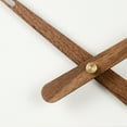 thumbnail image 4 of Spanish wall clock black walnut solid wood brass large torque large pointer minimalist living room creative light luxury style, 4 of 5