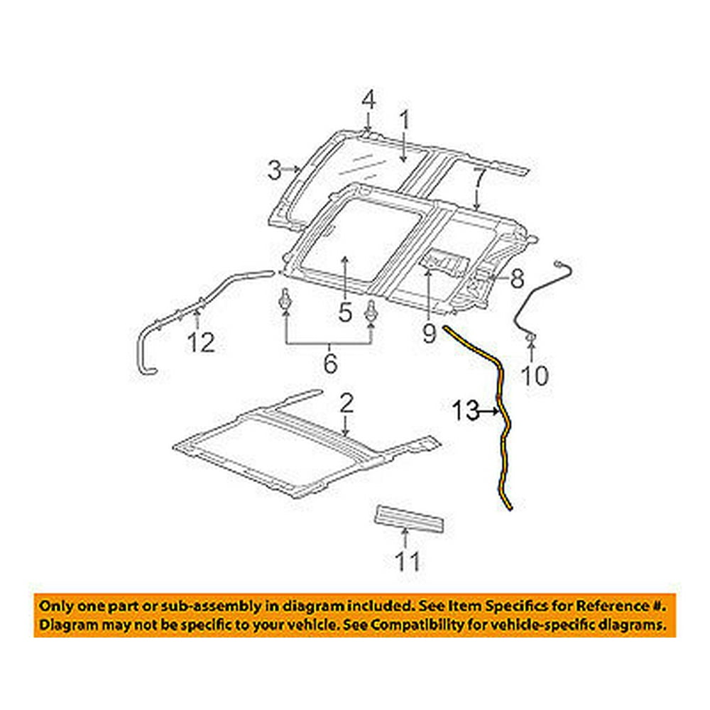 Jeep CHRYSLER OEM 0609 Grand Cherokee SunroofDrain Tube 55394324AG