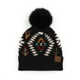 thumbnail image 2 of CC Southwest Aztec Western Print Women Teen or Kids Beanie Hats, 2 of 19
