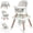 Wood, variant on Baby High Chair, 15 in 1 Convertible Highchair for Babies & Toddlers, Booster Seats with Tray, High Chairs with Baby Activity Center (Wood)