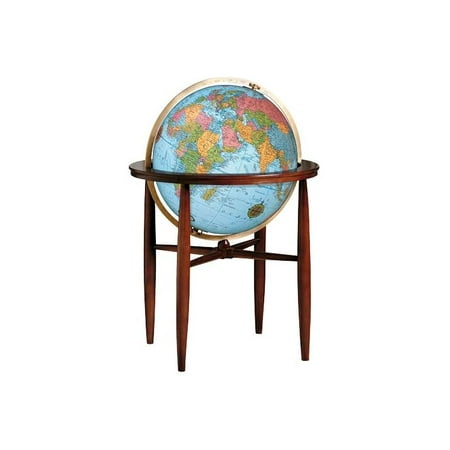 Finley Blue 20 Inch Illuminated Floor Globe W 4 Leg Stand Walmart