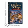 thumbnail image 2 of MInHoues Christmas Village Houses Advent Calendar 2026, 24‑Day Countdown Calendar with 24 Pcs 2D Acrylic Mini Village House Hanging Ornaments, Christmas Surprise Gifts, 2 of 8