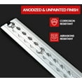 thumbnail image 3 of 4 Pack Heavy Duty Aluminum 4ft Flanged L-Track Trailer Universal Tie Down Rail for Enclosed, Utility Trailers, Cargo Vans - Recessed Installation, 11 Mounting Holes - Silver, 3 of 13