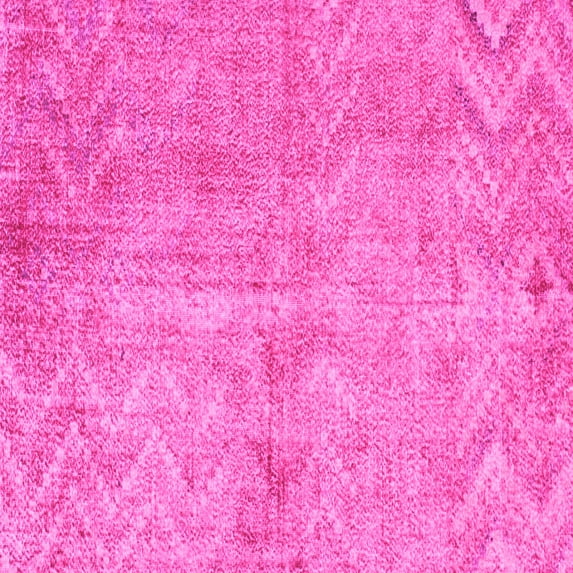 Ahgly Company Indoor Square Persian Pink Bohemian Area Rugs, 6' Square