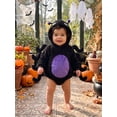 thumbnail image 5 of Cjfdfy Newborn Baby Boy Girl Halloween Costume Halloween Spider Costume Romper Long Sleeve Fuzzy Hooded Jumpsuit Cute Infant Halloween Cosplay Clothes 0-18 Months, 5 of 9