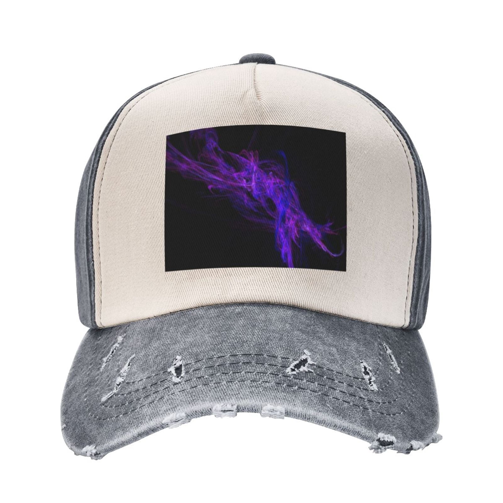 Baseball Cap Dark-purple Golf Dad Hat Men Women Plain Cap Men Women Black Purple Abstract Baseball Cap Golf Dad Hat  main image 3