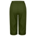 thumbnail image 5 of Outfmvch palazzo pants for women Drawstring Elastic Waist Women Pull On Pants Women's Culottes Wide Leg Trousers with Pockets Summer Beach Pants Boho Wide Leg High Waist Light Green M, 5 of 5