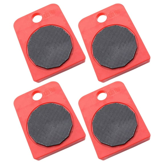 OUNONA  4 Pcs Furniture Jack for Heavy Appliance Mover Movers Kit Moving Gliders Easily Red