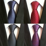4PCs Mens Ties Men's Necktie Classic Tie Business Formal Men Neck Tie Multicolor Men Tie