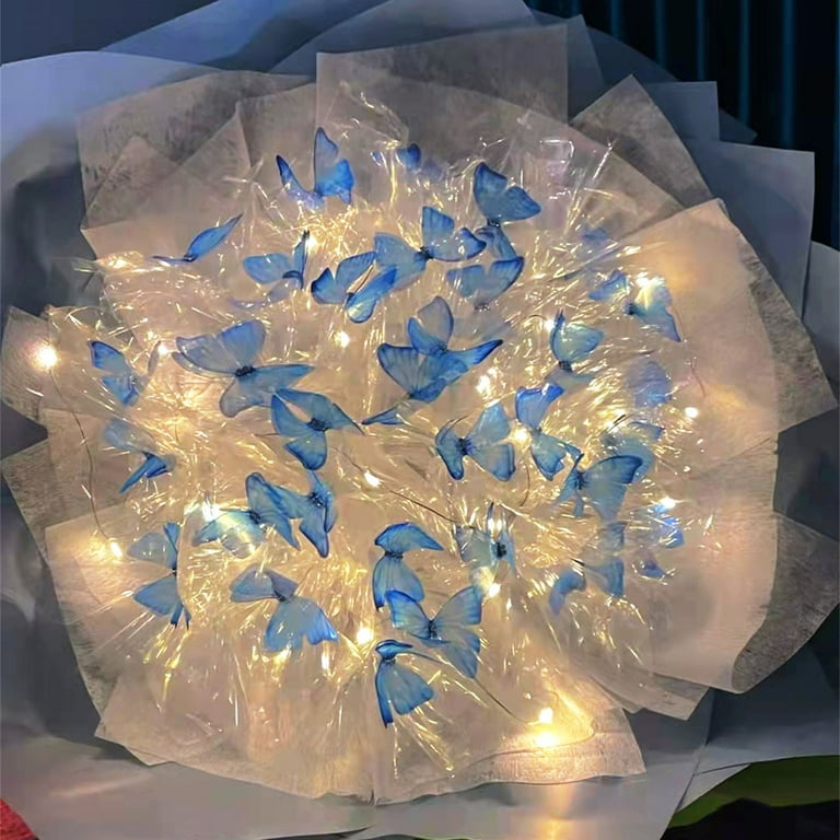 Home Essentials WQQZJJ NEW 52pc Butterflies Flower Bouquet Gift