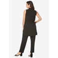 thumbnail image 2 of Jessica London Women's Plus Size 2-Piece Stretch Knit Mockneck Mega Tunic Set, 2 of 3