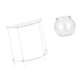 thumbnail image 6 of Acrylic Nightstand Clear End Table Fish Bowl Vase Transparent Material Compact Design for Bedroom Living Room Office, 6 of 8