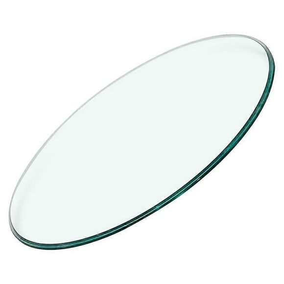 Round Glass Table Top Transparent Tempered Glass Table Top Thickened Clear Table Top for End Table
