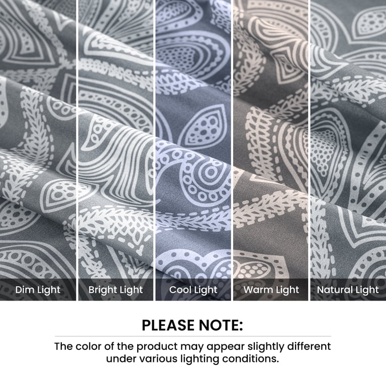 Lux Decor Twin Paisley Microfiber Sheet Set, 4-Piece photo 6