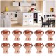 thumbnail image 2 of 1PCS / 10PCS / 20PCS Perillas de puerta de vidrio transparente Perillas de cajón de vidrio de cristal para gabinete Cajón Cofre Bin Tocador Armario Puerta de baño Cocina y otros mueblesdecoraciones Muyoka Hogar, 2 of 2