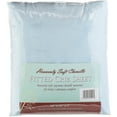 thumbnail image 3 of TL Care Heavenly Soft Chenille Fitted Crib Sheet , Light Blue, 3 of 5