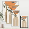 thumbnail image 4 of Designart 'Abstract Moon Sun Leaves I' Modern Framed Canvas Wall Art Print, 4 of 5