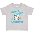 thumbnail image 3 of Inktastic Baby's 1st Christmas with Cute Penguin and Snowflakes Boys or Girls Baby T-Shirt, 3 of 5