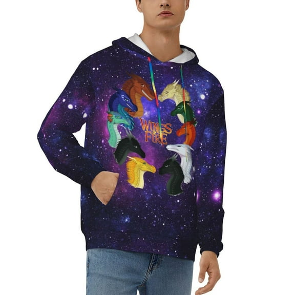 Wings of Fire Dragon Hoodie Unisex 3D Novelty Hoodies Graphic Hoodies Pullover Sweatshirts for Men Women Teen Small