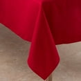 thumbnail image 3 of Fennco Styles Classic Everyday Design Solid Color Tablecloth 65" W X 120" L - Red Table Cover for Home Décor, Baquets, Family Gathering and Special Occasion, 3 of 3