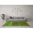 thumbnail image 3 of Ahgly Company Indoor Rectangle Oriental Green Industrial Area Rugs, 7' x 10', 3 of 4