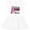 White and Pink, variant on Inktastic Breast Cancer Awareness Nobody Fights Alone Pink Ribbon Girls Toddler Dress