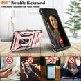 thumbnail image 5 of Pixel 7 case, Google Pixel 7 Case with Slide Camera Cover and HD Screen Protector, Shockproof Google Pixel 7 Phone Case with 360° Magnetic Ring Holder Kickstand Case for Google Pixel 7 Rose Gold, 5 of 12