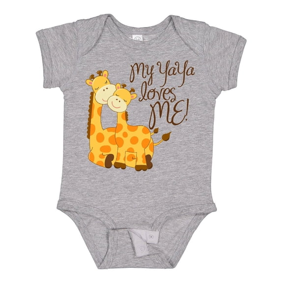 Inktastic My Yaya Loves Me Boys or Girls Baby Bodysuit