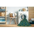 thumbnail image 2 of Ahgly Company Machine Washable Indoor Round Transitional Medium Sea Green Area Rugs, 7' Round, 2 of 7