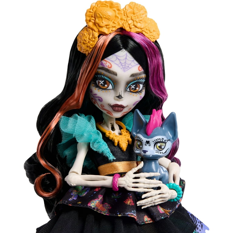 Monster High Skelita Calaveras Fashion Doll in Ruffled Dress with